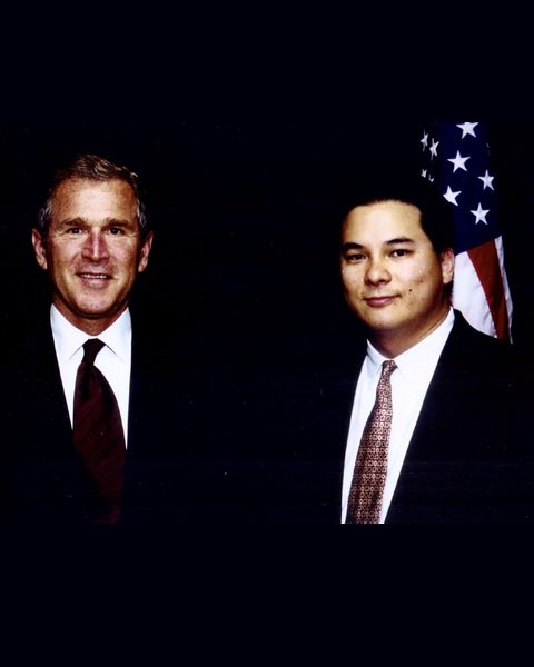 Dan with George W. Bush