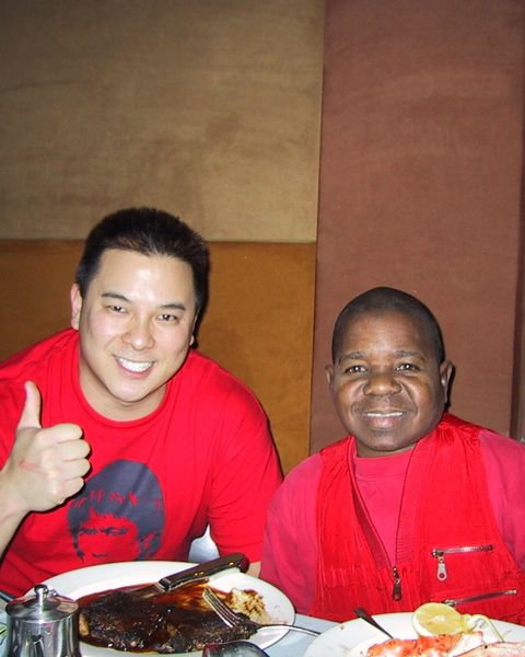 Dan with Gary Coleman at dinner